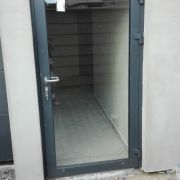 Hliníkové dveře, barva RAL 7016